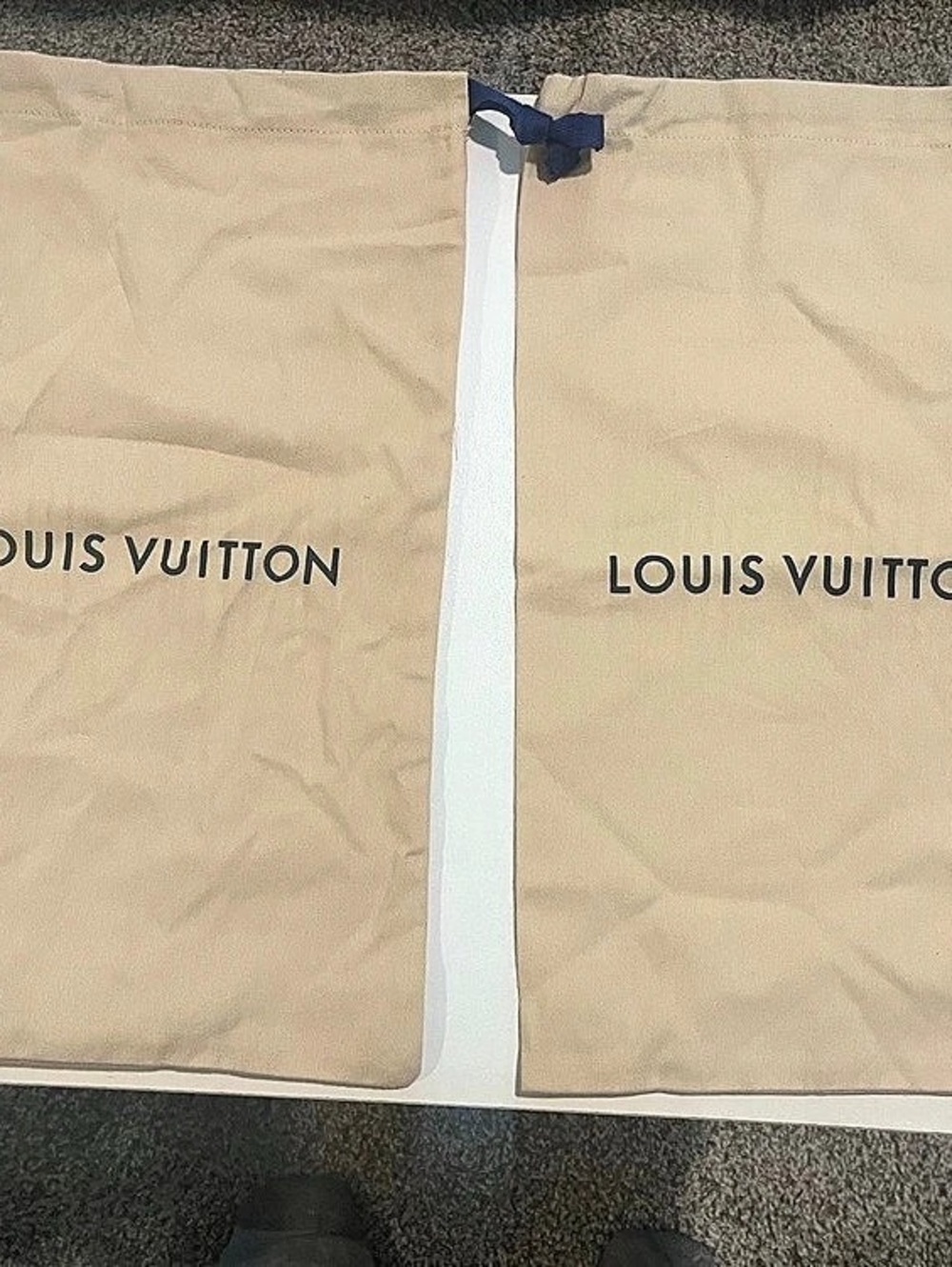 Louis Vuitton Dust Bags Set in Cream